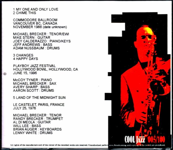 Michael Brecker McCoy Tyner/Rare Live Collection 1976-1996 - Image 2