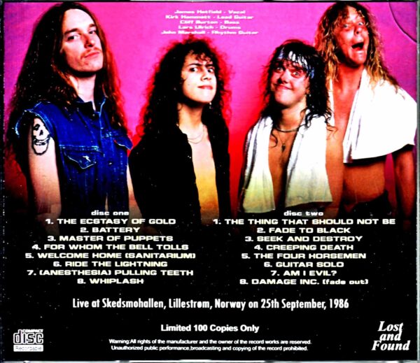 Metallica/Norway 1986 - Image 2