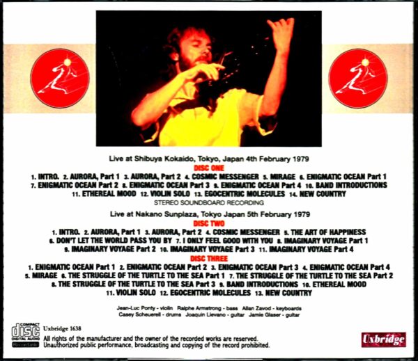 Jean-Luc Ponty/Tokyo,Japan 1979 2Days - Image 2
