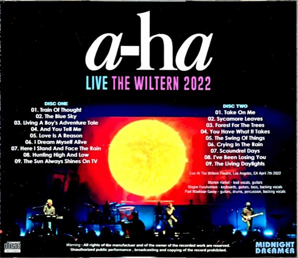 a-ha a-ha/CA,USA 2022 Complete - Image 2