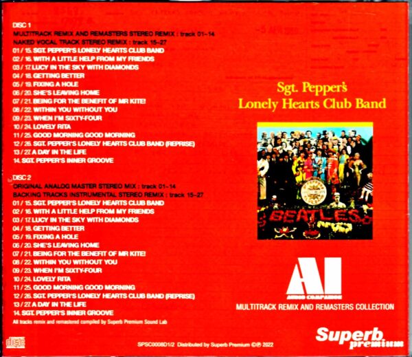 Beatles Sgt. Pepper's Lonely Hearts Club Band AI - Audio Compilation Multitrack Remix and Remasters - Image 2