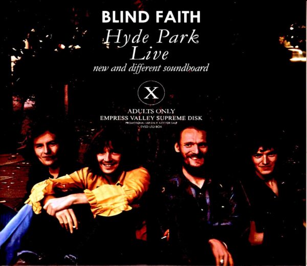 Blind Faith Eric Clapton Blind Faith/Legendary Debut Stage London, UK 1969 New and Different Soundboard