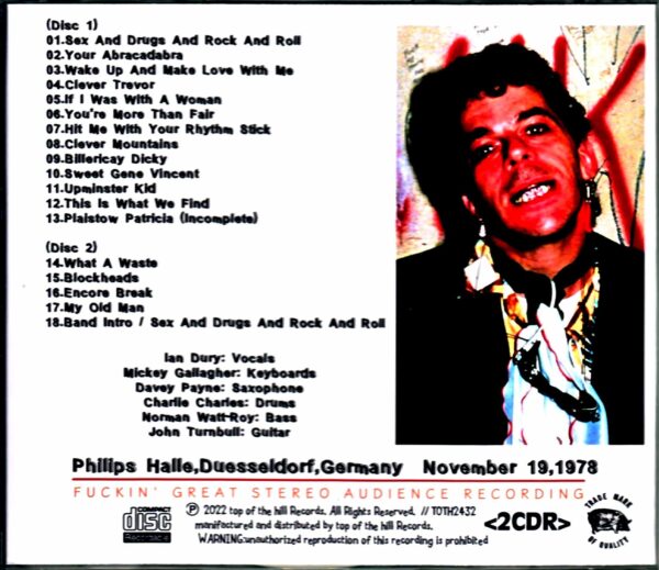 Ian Dur & the Blockheads Ian Dury/Germany 1978 - Image 2