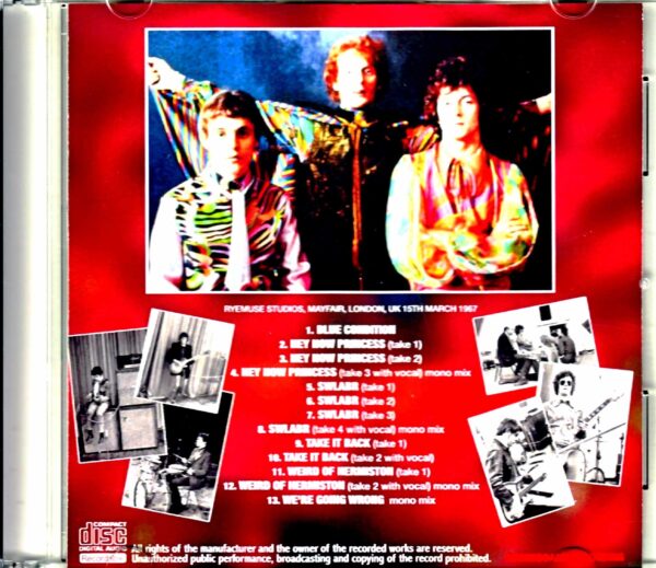 Cream/Disraeli Gears Demos Outtakes Alternative Mixes - Image 2