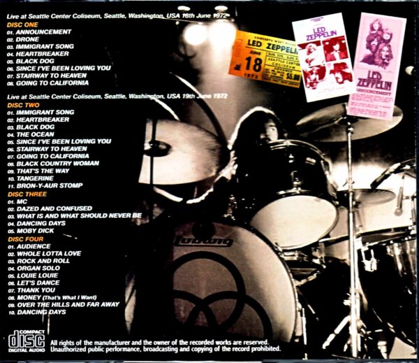 Led Zeppelin/WA,USA 1972 2Days Upgrade - Image 2