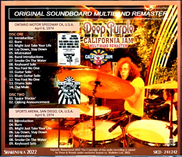 Deep Purple Deep Purple/California Jam 1974 Multiband Remaster CA,USA 1974 & more Multiband Remaster - Image 2