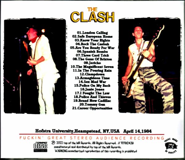 Clash/NY,USA 1984 complete - Image 2