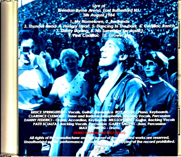 Bruce Springsteen/NJ,USA 8.5.1984 - Image 2