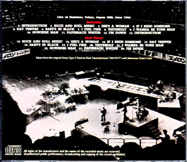 Beatles/Tokyo,Japan 6.30.1966 Reel Recording - Image 2