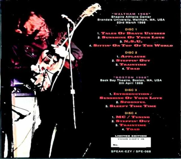 Cream/MA,USA 1968 2Days Raw Master - Image 2