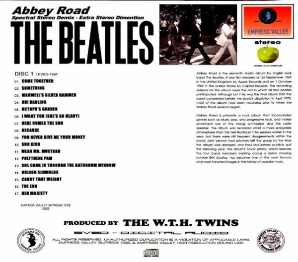 Beatles Abbey Road Spectral Stereo Demix - Final Technical Specifications - Image 2