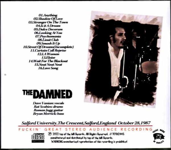 Damned/England,UK 1987 - Image 2