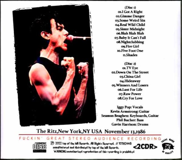 Iggy Pop/NY,USA 11.13.1986 - Image 2