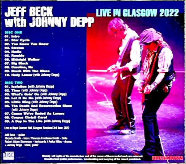Jeff Beck Johnny Depp Jeff Beck Johnny Depp/Scotland,UK 2022 - Image 2