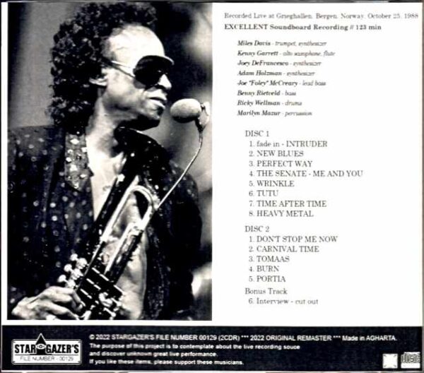 Miles Davis Kenny Garrett Miles Davis Kenny Garrett/Norway 1988 & more Upgrade - Image 2