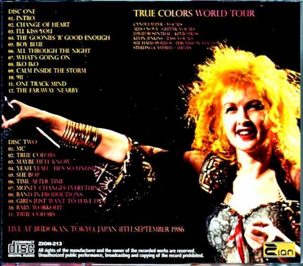 Cyndi Lauper/Tokyo,Japan 9.11.1986 - Image 2