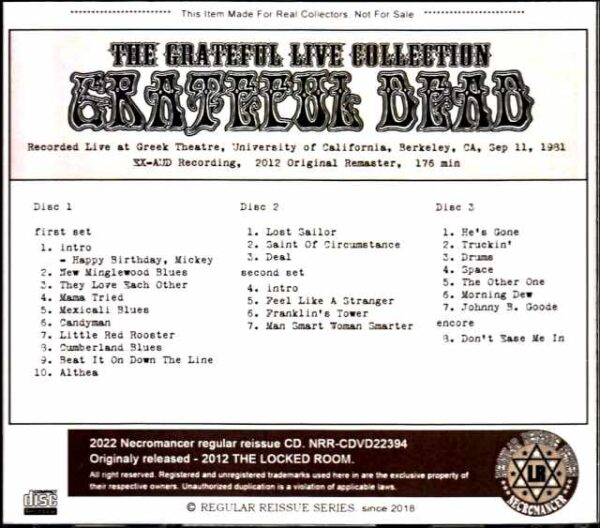 Grateful Dead/CA,USA 1981 - Image 2
