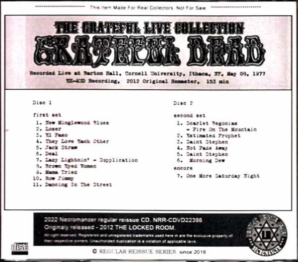 Grateful Dead/NY,USA 1977 - Image 2