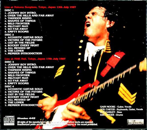 Gary Moore/Tokyo,Japan 1987 2Days Remastered - Image 2