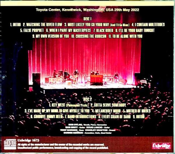 Bob Dylan/WA,USA 2022 - Image 2