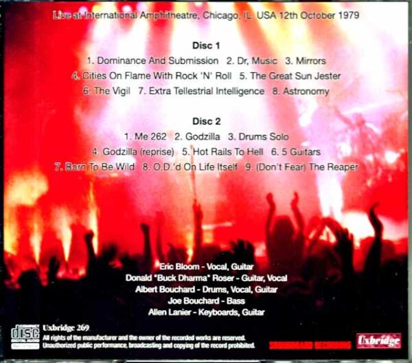 B.O.C. Blue Oyster Cult/IL,USA 1979 Complete - Image 2