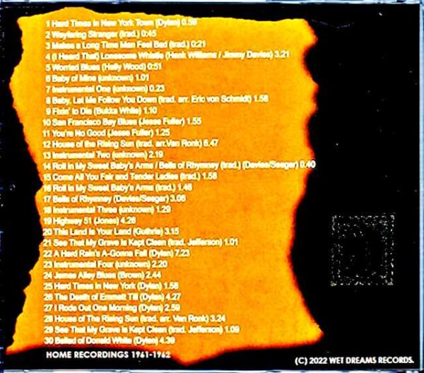 Bob Dylan/Home Recordings 1961-1962 - Image 2