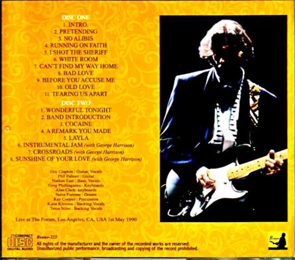 Eric Clapton/CA,USA 5.1.1990 Upgrade - Image 2