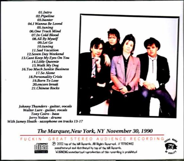 Johnny Thunders & the Heartbreakers Johnny Thunders/NY,USA 1990 Complete - Image 2