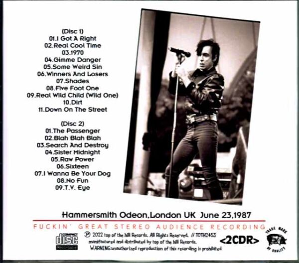 Iggy Pop/London,UK 1987 - Image 2