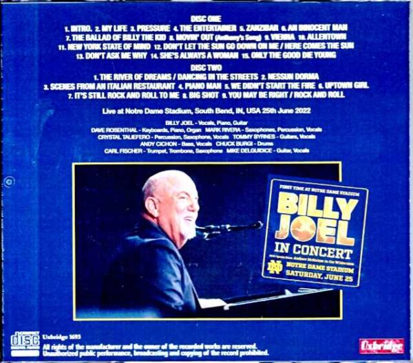 Billy Joel/IN,USA 2022 - Image 2