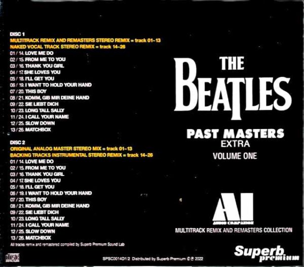 Beatles/Past Masters Multi Remix and Remasters Collection Vol.1 - Image 2