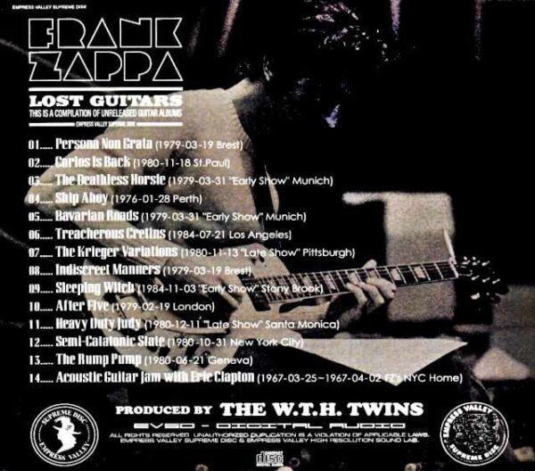 Frank Zappa Compilation of Unreleased Guitar Album - Image 2