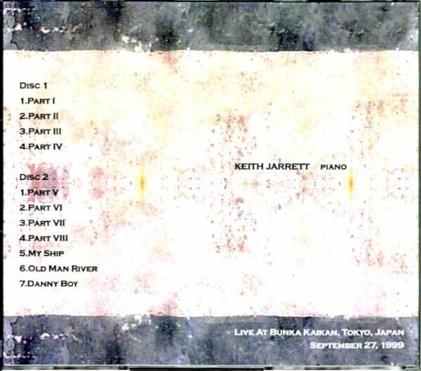 Keith Jarrett Keith Jarrett/Tokyo,Japan 9.27.1999 Complete - Image 2