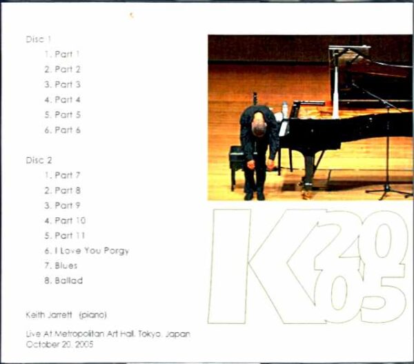 Keith Jarrett Keith Jarrett/Tokyo,Japan 10.20.2005 Complete - Image 2