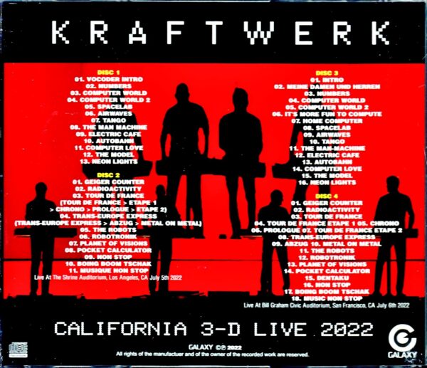 Kraftwerk/CA,USA 2022 2Days - Image 2