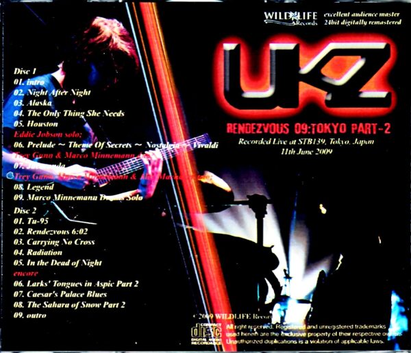 Eddie Jobson UKZ Eddie Jobson/Tokyo,Japan 6.11.2009 Complete - Image 2