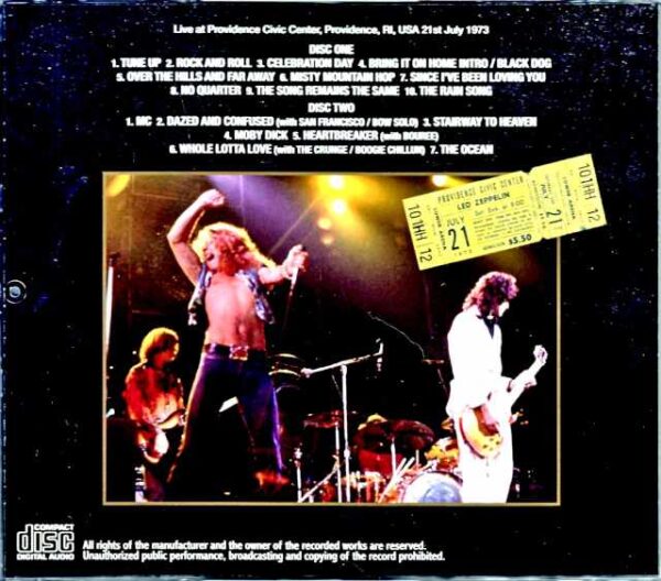 Led Zeppelin/RI,USA 1973 Upgrade - Image 2