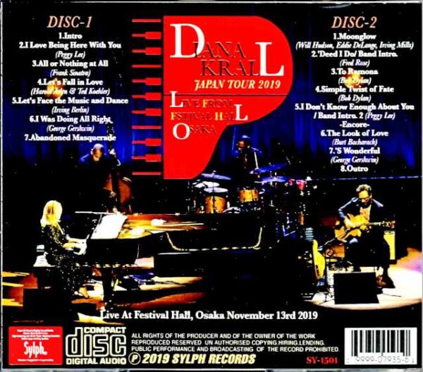 Diana Krall/Osaka,Japan 2019 Complete - Image 2