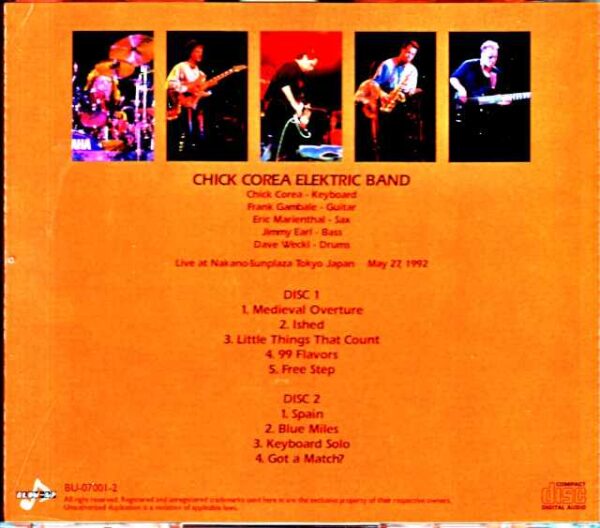 Chick Corea Elektric Band Frank Gambale Chick Corea Frank Gambale/Tokyo,Japan 1992 - Image 2