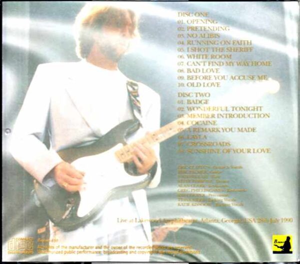 Eric Clapton/GA,USA 1990 - Image 2
