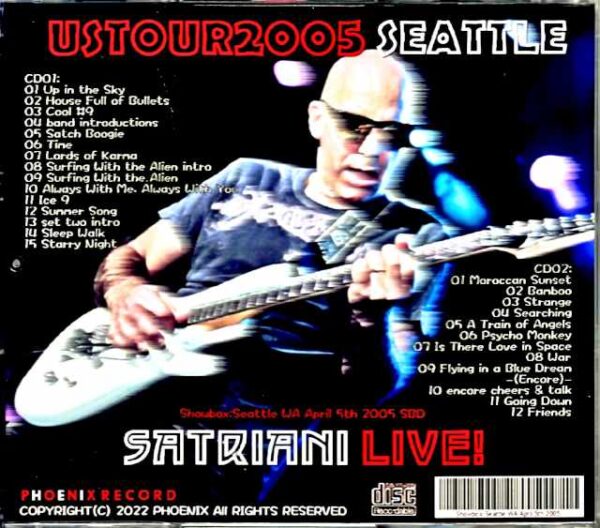 Joe Satriani Joe Satriani/WA,USA 2005 - Image 2