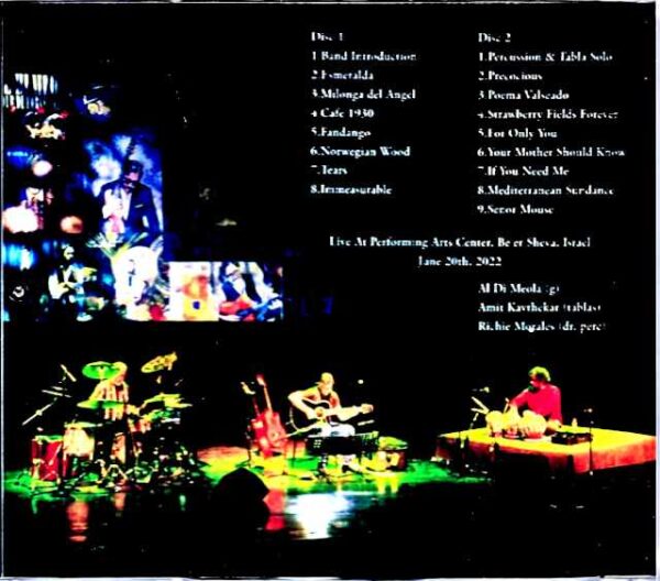 Al di Meola Trio Al di Meola/Israel 2022 Complete - Image 2
