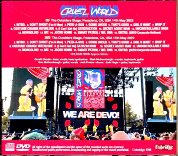 Devo/CA,USA 2022 2Days S & V - Image 2