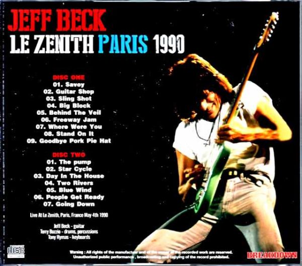 Jeff Beck/France 1990 Complete - Image 2