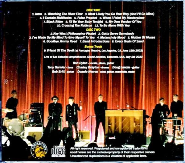 Bob Dylan/CO,USA 2022 Complete & more - Image 2