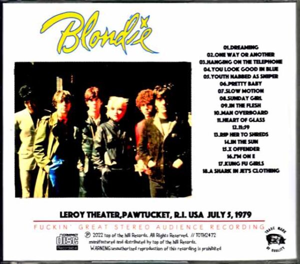Blondie/RI,USA 1979 - Image 2