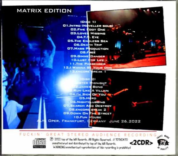 Iggy Pop/Germany 2022 Complete - Image 2