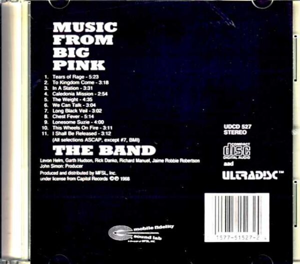 Band,The The Band/Music from Big Pink Original US Mobile Fidelity Sound Lab - Image 2