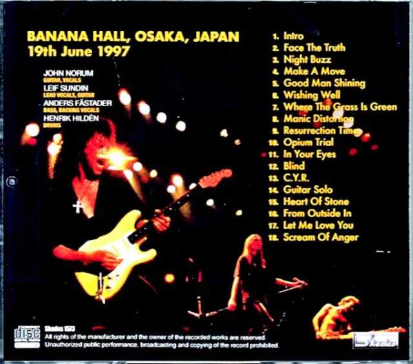 John Norum/Osaka,Japan 1997 DAT Master - Image 2
