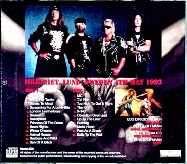 Accept/Sweden 1993 - Image 2